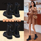 Carl Cruz Fashion Martin Boots Damen 2024 neuer Sommer in hohen hohen kleinen Stiefeln Dicke Sohle Britisch-Stil Slim mittelgroß