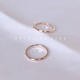 Olevo washes your hands without picking it off. Fongsong Girl American 18K rose gold-plated classic ring. Simple couple ring. It is settled at the first appointment. Rose gold 2mm wide ring. US size 7.