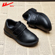 Huili boys' leather shoes campus performance shoes casual versatile little gentleman British etiquette children's shoes 0052 black 31
