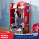 Teamsonfondoqi Baby Bibliothèque Picture Libris de rangement de jouets pour enfants Cabinet de rangement de jouets Kindergarten Pink Jungle Adventure 3 étages Chaise de rangement TD-12799A