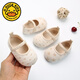 G.DuckKids Petit canard jaune printemps et automne Nouveau coton coloré Soft Sole Baby Chaussures 2025 hommes et femmes bébé Soft Sole Girls Indoor Chaussures pour les tout-petits Coton coloré à cinq points Longueur intérieure CM 11