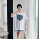 
Ariana Pregnancy Summer Suit Women's Two-Piece Top Shorts Maternity Suit Large Size 13556-Milk Tea Color L