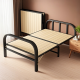 Jingju Cama plegable Almuerzo para un solo cama Camino de la cama Campo de cama Hospital Hospital acompañando cama dura Cama de hierro [Refuerzo silencioso] 0.9*2 metros BGC866