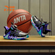 Anta-Kinder-Turnschuhe Jungenschuhe 2025 Frühlings- und Sommer-Neuerproduktknaufknopf-Anti-Rutsch-Rutsch professionelle Umkehrskala Spezielle Basketballschuhe [Reverse Scale] Schwarz/Silber/Dream Purple 9930-2 30