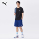 Puma (Puma) Sports et T-shirt à manches courtes brodés décontractés pour hommes et femmes 2025 Printemps et été Nouveau Top Simple 691550 Black-01 L (180 / 100A)