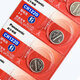 Original importiertes Panasonic CR1220-Taste Batterie 3V für Omron MC 686 Uhr, Fernbedienung, Motherboard des Laptop-Motherboards usw. CR-1220 [5 Tablets]