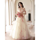 
Liuqin 2025 new one-shoulder light wedding dress wedding return dress female bride adult gift birthday host dress picture color single person purchase one piece Please contact XL