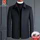 
Mengtejiao genuine men's cashmere jacket middle-aged and elderly wool woolen coat thickened white duck down liner removable jacket vendor Navy blue Q6211 (lambard button) XL 180 (recommended 135-150Jin [Jin equals 0.5 kg])