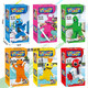 
Domestic building blocks rainbow baby blue friend red old six green monster small particles assembled children boy and girl toys 89208+757 rainbow friend combination