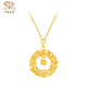 Chinese Jewelry Gold Necklace Pure Gold 999 DreamWeaver Mobius Pendant for Wife Jewelry for Girlfriend Birthday Gift 3.1-3.2g Rose Gift Box Mobius Necklace