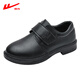 Huili boys' leather shoes campus performance shoes casual versatile little gentleman British etiquette children's shoes 0052 black 31
