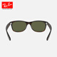 雷朋（RayBan）太阳镜男女款方形徒步旅行者镜框复古舒适墨镜0RB2132F可定制 902L玳瑁色镜框绿灰色镜片 尺寸55