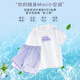 McTicco girls quick-drying sports suit summer children's badminton tennis training suit summer clothing medium-sized children's short-sleeved two-piece set 9852 gradient +18410 purple 160 160cm