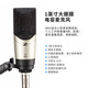 Sennheiser (SENNHEISER) MK4/MK8 professional recording condenser microphone wired live singing dubbing microphone MK4 + domestic shock mount + cantilever bracket + blowout net