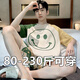 Qing Zhongqiao Pajamas Summer à manches courtes pour les adolescents en été mince été Casual Plus Fat plus Fat plus taille pour hommes Home Clothing 6623 Mignon Dog M Étudiant [80-120Jin [Jin est égal à 0,5 kg]]]
