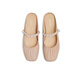 Tianmeiyi Mules Schuhe mit hoherhängender Frauen Sandalen Einkaufszentrum Gleiche französische Bag-Toe-Halbschuhe 2025 Sommer BK841BH5 Pink (Schafkin) empfohlen, eine größere Größe 38 zu nehmen 38
