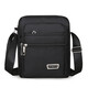 Zhizhou Tuzun Men's's Sac décontracté sac à bandoulière oxford tissu petit sac à dos pour hommes de sac de bandoulière décontracté sac de toile portable [style de base carré-pull] + [yz3519 noir]