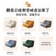 Spurlot foldable sofa sofa bed dual-purpose cream single small apartment balcony living room multi-function telescopic double cloud off-white 68CM deer velvet leather sponge