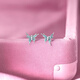 Saturday Fortune (ZLF) S925 silver earrings for women, foggy little butterfly temperament niche earrings for girlfriend, a pair of earrings