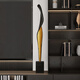 Yisennuo light luxury abstract art ornaments entry entrance cabinet vertical height decoration living room Italian minimalist high-end floor-standing sculpture Back to Time, about 80cm high