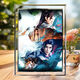 Crystal Photo Cames autour de la culture mortelle d'immortels Han Li Nangong Wan Animation Ornements de bureau sur la table Personnalisation du cadeau d'anniversaire Ssela1477 Five-Inch-Small, Mauvais effet