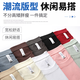 Homlean loose solid color short-sleeved T-shirt for men in spring and summer pure cotton comfortable basic style bottoming OM5 khaki XL