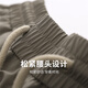 Danse avec le loup [trois défenses] Pantalon décontracté à séchage rapide pour hommes 2025 Été Nouvelle taille élastique Pantalage de pied de banlieue de banlieue 4005 kaki 701 m (170)