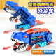Yongjule children's Tyrannosaurus rex dinosaur devouring rail car toy deformation ejection alloy car for boys 3-6 years old 2 cars devouring dinosaur deformation rail car with 4 alloy cars