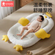 Xin'andai crib middle bed slope pillow anti-vomiting and overflowing milk choking pillow newborn baby comfort pillow lying down breastfeeding artifact gift bag crib + slope cushion + toy rack