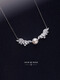 Kechu <Little Angel> original design high-end 925 sterling silver natural pearl necklace clavicle female wings retro fairy necklace freely adjustable within 45CM 1-3 days hair