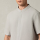 Gornia Herren kurzärmeliges Hemd 25 Jahre Frühlings- und Sommer komfortabler Geschäft Casual Shirt GBS24254423 White Grey M.