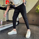 Pierre Cardin Pantalon d'été coréen style tendance mince pantalon neuf points mâle jeune homme décontracté.