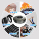 XMSJ National Standard Pure Cobre Wire y Cable RVV2/3/4/5/6/20/36 Core y otras señales de control Interruptor de bloqueo de la puerta del eje RVV4*695 metros por volumen