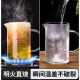 Actualización en espesor de fantasía de medición de vaso de vidrio resistente a alta temperatura con manejo de la explosión Borosilicate Borosilicate Peak Glass Copa de medición de la mejora de medición de la taza de medición de 1050 ml