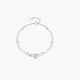RHM Sakura Platinum Bracelet Girls PT950 High-end Platinum Bracelet Birthday and Valentine's Day Gift for Girlfriend Sakura Platinum Bracelet + Certificate + Gift Box