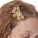 Youmu Paradise Series beckoning bear biscuit gem hair clip clip designer birthday gift for girlfriend beckoning bear left