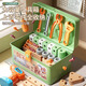 Schwimmende Kinderwerkzeugkasten für Kinder für Jungen im Alter von 3 bis 6 Jahren, Demontage und Montage Electric Rotary Screvers Puzzle Montage Reparaturspielzeug [185 Stück] Aufbewahrungsbox Zwei-in-Eins-Werkzeugtisch