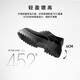 百丽明星同款通勤正装厚底德比鞋男质感商务休闲皮鞋A1695DM4 黑色 43