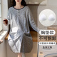 
Catman Spring, Autumn, Winter 2025 new long-sleeved women's nightgowns, pajamas with chest pads, can be worn outside home clothes 16857 without chest pads (recommended weight 80-100 Jin [Jin equals 0.5 kg]) M