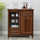 Zifei (Zifei) Massive Holz Tee Barmaschine Haushaltswasserspender Vollautomatisch Chinesisch 2024 Neues Wohnzimmerschrank integriert 6626 Farben mit warmem