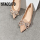 Sijiatu 2025 Nouveau Velvet Dream Elegant Commutant chaussures plates chaussures simples bouche bouche chaussures de femme 9a962aq5 noire noire 36