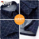 Woodpecker plus Fleece verdickte warme langärmelige Hemd für Herbst und Winter Neues warmes Plaid-Business-Hemd mittleren Alters und älterer Vater Herrenkleidung 1xm21/BN08-9906 [Hinzufügen von plus Fleece-Verdickung] 2xl