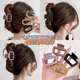 Likashi simple and high-end summer new square hairpin back of the head shark clip feminine hairpin headband bangs clip square small clip - black
