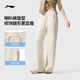 
Li Ning micro-flare trousers for women 2025 summer new fitness series fashionable skin-friendly and comfortable sports trousers AKLV718 Dune Khaki-5 XL