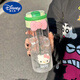 迪士尼（Disney）高颜值水杯可爱学生ins女生吸管便携耐高温防摔塑料杯 紫色【kt蝴蝶结+kt猫】 701ml