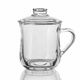 NOTICS household glass drinking cup tea cup office covered male and female water cup with handle large capacity with lid DSZ002 425ML