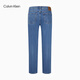 Calvin Kleinjeans [réplica 90 Serie] 25 hombres y mujeres de primavera y verano El mismo modelo CK retro jeans rectos 4RB701G U1W-Denim Light Blue 30
