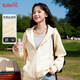Baleno hooded trendy sweatshirt for women in 2025 spring and autumn new casual small sports cardigan Korean atmosphere clothing