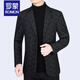 ROMON Suit Men's Wool Wool Jacket 2025 Spring and Autumn New Slim Fit Middle-aged Dad Single-piece Casual Suit Top Dark Gray B--62912 L 175 115-135Jin Jin is equal to 0.5 kg