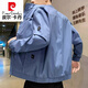 皮尔卡丹（pierre cardin）高档品牌立领夹克男士春季新款宽松青年帅气潮流休闲外套男春秋 7027黑色 M 【90-110斤】